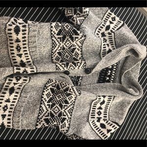 Thick fair isle cardigan